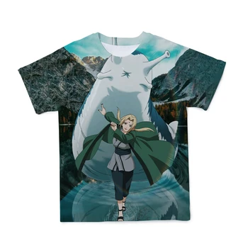 2021 Naruto Prevelik moška T-Shirt 3D Tiskanje Moda Kratek Rokav Udobno Dihanje Hip Hop Stilu 110-6XL