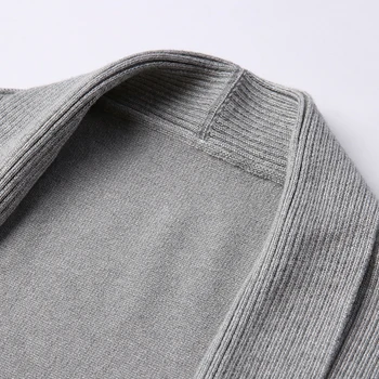 2021 Nove Modne Blagovne Znamke Pulover Za Mens Cardigan Dolgo Slim Fit Skokih Knitred Suknji Jeseni Korejski Slog Priložnostne Moških Oblačil
