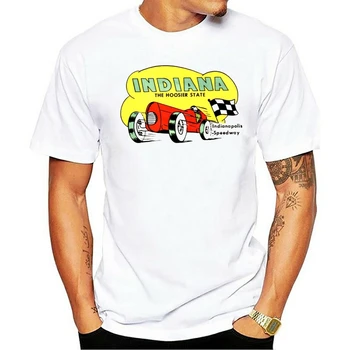 2021 Prosti čas, Moda bombaž O-vratu T-shirt decalque de viagem indiana-hoosier, indianapolis speedway, indy 500