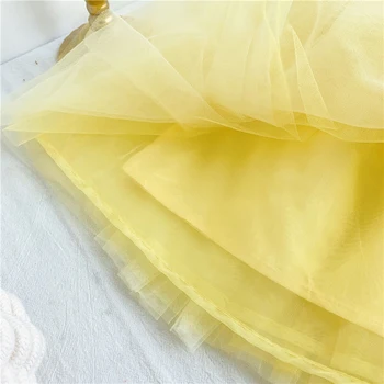 2021 Sneg Belo Obleko za Deklice, Maturantski ples Princesa Obleko Otroci Darila Stranka Oblačila Fancy Najstniških Oblačila Dekle, Cosplay Kostum