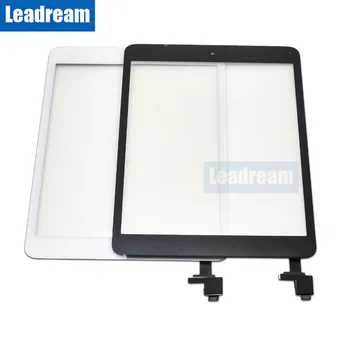 20PCS Spredaj LCD Zaslon na Dotik Steklena Plošča, Računalnike z IC Priključek Home Gumb za iPad Mini 1 2 brezplačno DHL