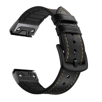 26 22 mm Silikonski Watchband za Garmin Fenix 6X 6 Pro Watch Hitro Sprostitev Enostavno fit Zapestje Trak, Trak Za Fenix 5X 5 Plus 3 3HR 935