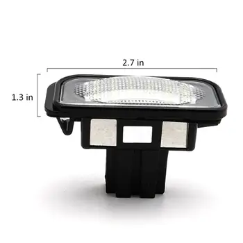 2Pcs 18SMD LED Osvetlitev registrske Tablice za Mercedes Benz C-Razred W203 Limuzina SL-Razred R230 CLK-Razred W209 C209 A209