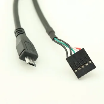 2PCS 50 cm Micro USB 5Pin Male, da Dupont 5Pin Ženski Glavi Motherboard Kabel