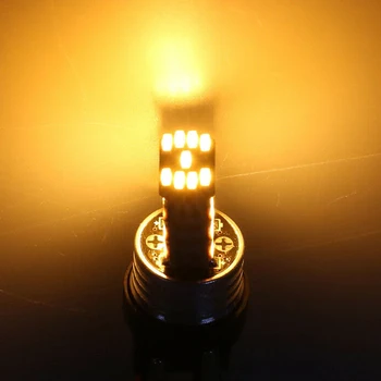2pcs 6W W21W T20 45SMD Amber LED Canbus 7440 Vključite Opozorilne Luči WY21W Povratne Žarnica Rep Odmor Svetilke Pribor