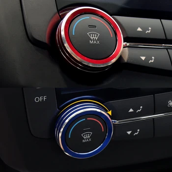 2pcs Avto pretvori zvok gumbi klimatizirane dekorativni gumbi krog nalepke trim za RENAULT KADJAR 2016