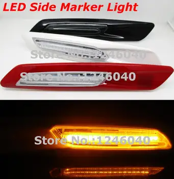 2PCS F10 Slog LED Fender Strani Marker Svetlobe Vključite opozorilne luči za BMW E60 E61 E81 E82 E87 E88 E90 E91 E92 E93 W/Y/B 3colors