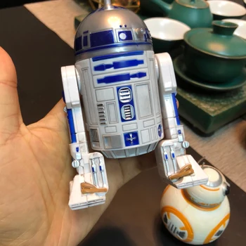 2Pcs/nastavite Prvotno Hasbro Star Wars R2D2 BB8 Robot Model Risani Akcijski Fgiure Colledtions Igrača za Otroke, Igrače, Darila za Rojstni dan