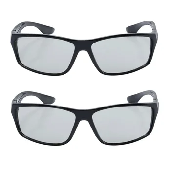 2pcs Pack Trde Plastike Nadomestne Krožno 3D Očala Polarizirana Pasivna Očala Za LG Samsung SONY RealD 3D Kino, TV, Računalnik