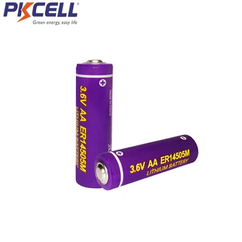 2PCS PKCELL ER14505M AA baterija 3,6 V 1800MAH Li-SOCl2 (Moč, Vrsta), Litijeve Baterije 14*skupaj za 50,5 Visoka praznjenja trenutno