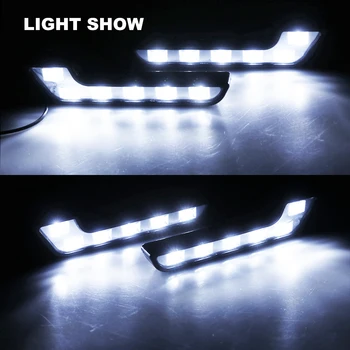 2x DRL LED Dnevnih Luči za Avtomobile Auto vodoodporna LED Vozne Luči za Meglo Avto Styling 12V