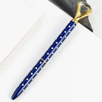 30 kos/veliko Velik Diamant Pike Kovinski Kemični svinčnik, Moda Rotacijski Žogo peresa Poslovnih pero pisarna Šola pisanje dobave