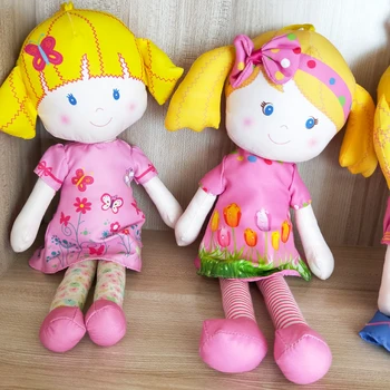 35 CM moda dekleta krpo lutka super srčkan Barvo Naključno