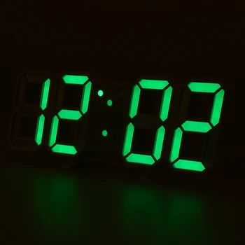 3D Velika Stenska Ura LED Digitalna Nočna Celzija Prikaz Datuma In Ure Tabela Namizne Ure, Budilke Ure Za Domače dnevne Sobe