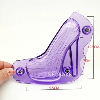 3D Čokolada Plesni Čevlji z Visoko Peto Torto Plesni Okrasitev DIY Ženske Čevlje Čokolada Orodje z Magnetom Peko Peciva Orodja