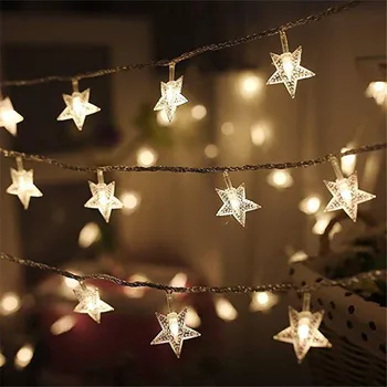3M LED Garland Zvezde Svetloba Niz 2020 Vesel Božič Okraski za Dom Drevo Okraski Srečno Novo Leto 2021 Božič Dekor