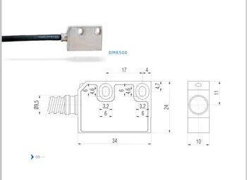 3Pcs Magnetni Preberite Glavo 6Meter z Magnetnim Trakom, 1um Resolucijo ,3 OSI LCD-Zaslon DRO Magnetni lestvica za Rezkalni Stroj/Stružnica