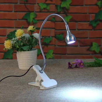 3W USB LED Lučka Clip-on Fleksibilno Branje Posteljo Lučka Tabela Namizno Svetilko Knjiga Namizje Posteljo Lučka za Osvetlitev Postelji Razsvetljavo