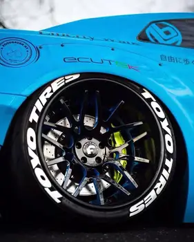 4 pnevmatike Avtomobilske pnevmatike odsevna nalepka avto pnevmatike pismo osebnost, nalepke, car dekoracija avtomobilskih delov za Honda, Toyota Audi BMW