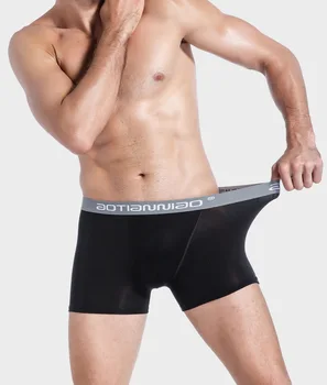 4 škatel novih spodnje perilo za moške modal dihanje pasu boksar hlače tanke u konveksna seksi hlače XL
