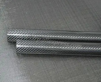 40 mm ODx 34 mm ID Ogljikovih Vlaken, Cev 3k 500MM Dolgo (Roll Zavit) ogljikov cevi , s ogljikovega polne, Japonska 3 k izboljšanju materiala