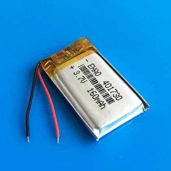 401730 3,7 V 160mAh litij-Polimer Lipo baterije za ponovno polnjenje meri debelo CE, FCC, ROHS MSDS certifikat kakovosti