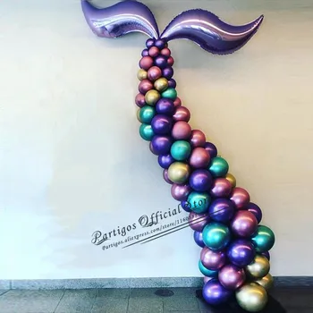 44pcs/set DIY morska deklica Rep Balon Garland Nastavite Latex Balon Arch Komplet orodij za Sirena Party Poroko Baby Tuš Rojstni dan