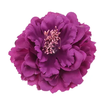 48PCS Big Peony tkanine cvetje 11 cm Flower Boutique Dodatne opreme Pribor za Lase Brez Hairclip Modni okrasni cvetlični Brez Dlake lok