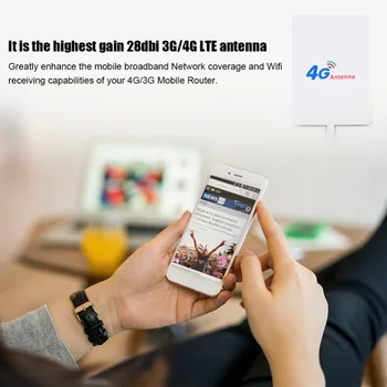 4G/3G WiFi Antena 28dBi LTE-Antena 4G/3G Mobile Usmerjevalnik WiFi Signala, Antenski Ojačevalnik GURS/TS9/CRC9 Omrežja Širokopasovna Antena