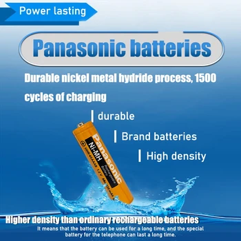 4PCS Panasonic 1,2 v 630mAh za polnjenje NI-MH bateriji AAA blagovne Znamke Brezžični Telefon baterije brezžično tipkovnico, miško, igrača