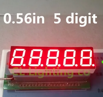 5 Bitov Digitalne Cev Led Zaslon 7 Segment RDEČE 0.56 palec Debelo skupno katodo 0.56