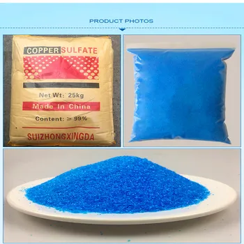 50 gram za Industrijsko uporabo, obdelavo vode 98% bakrovega sulfata pentahydrate bakrovega sulfata