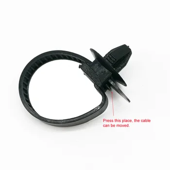 50pcs Releasable Kabel Tie Zapiralo, ki ga Posnetke Najlon, Žica Pas Zip Vezi za Toyota, Honda, Mazda Avto Dodatki
