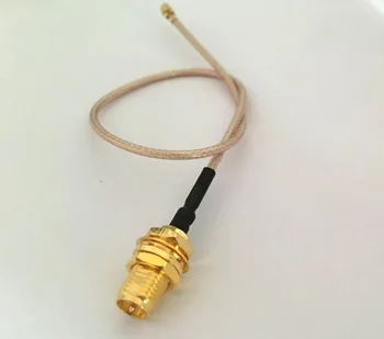 50pcs/veliko RG178 IPX U. fi ZA RP-SMA ženski matica pregrade Kabel Adapter RG178 Kabel 20 cm