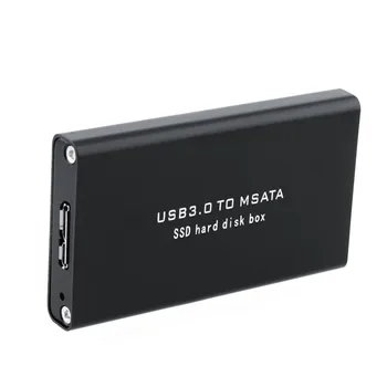 5Gbps USB 3.0 za mSATA SSD Ohišje USB3.0 na mini-Trdi Disk SATA adapter msata SSD Zunanji HDD Mobilne Polje