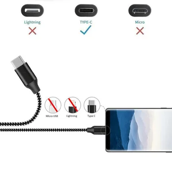 5Pack(3/3/6/6/10 FT) USB Tip C Hitro Polnjenje USB Kabel Tip-c 3.1 Podatkovni Kabel telefonskega Polnilnika Za Samsung S8 S9 Opomba 9 8 Xiaomi mi 8