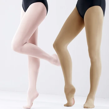 60D Zamenljivih Balet Nogavice Balet Ples Dokolenke Brezhibno Pantyhose Ples Nogavice Z Luknjo