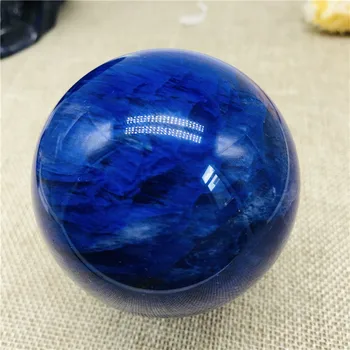 60mm naravni kremen kristalno modro taljenje kristalno kroglo obrt dnevna soba dekoracijo