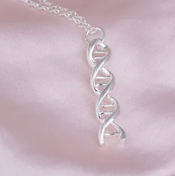 6pcs/veliko modne ogrlice za ženske in moške,Genetski Dejavniki DNK, kemična ogrlico, obesek,Znanost študentov ogrlica