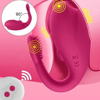 7 Načini U Tip Vibrator za Pare G-Spot Spodbujanje Brezžični Daljinski Silikonski Vibrator Hlačke Masturbirajo Ženske Sex Igrača za Odrasle