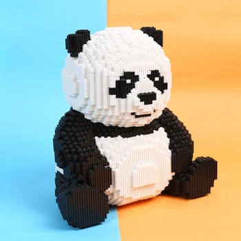 7288pcs Kitajski Nacionalni Zaklad Panda Živali Model gradniki Mikro delci Izobraževalne Igrače, Darila za Otroke