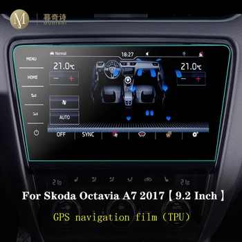 8 inch Za Skoda Octavia A7 2019 Avto GPS navigacija Zaščitna folija LCD zaslon TPU Zaščitno folijo Screen protector dekoracijo