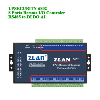8Port Daljinsko IO Controler/RS485, da DI/DA/AI Input/output/Analogni modul za Podporo Modbus RTU TCP/Ethernet/ Wifi/RS485 Komunikacije