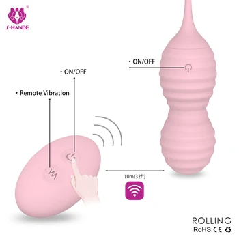 9 Hitrost Brezžičnega Keglove Seks Vaginalne Kroglice Tesen Vibracijska Vadba Jajca Gejša Žogo Ben Wa Kroglice Dvojni Vibrator Sex Igrače Za Ženske