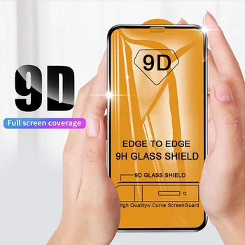 9D Zaščitno Steklo za iPhone 7 Zaščitnik Zaslon iPhone 8 Xr Xs Xs Max Kaljeno Steklo za iPhone X 6 6s 7 8 Plus Xs Stekla