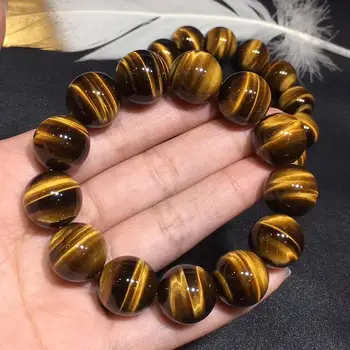 AAA razred rumena tiger oči kroglice zapestnica naravni gemstone nakit zapestnica za človeka, za darilo trgovini !