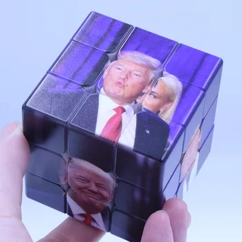 Adut Magic Cube Igrača UV Tisk Izraz na Obrazu Tretjega Reda Kocka Idiot tiskovni predstavnik YH-17