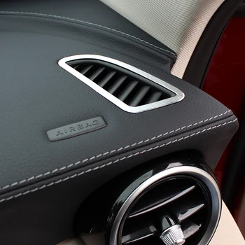 Alumium Zlitine nadzorno ploščo klimatske naprave Vtičnico Kritje Trim Za Mercedes Benz C Razred W205 C200 2016 Avto-styling Dodatki
