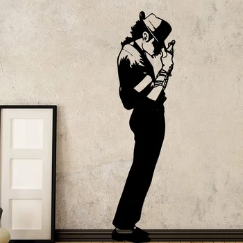 Ameriški Stil Michael Jackson MJ Stenske Nalepke Glasbe Plesalka Nevarno Ozadje Zidana Bar Spalnica Soba Dekoracijo tepla