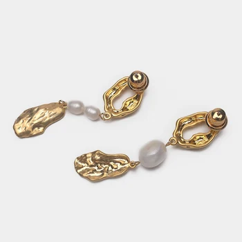 Amorita butik, Vintage nezakonitih tiste z naravno pearl spusti uhani